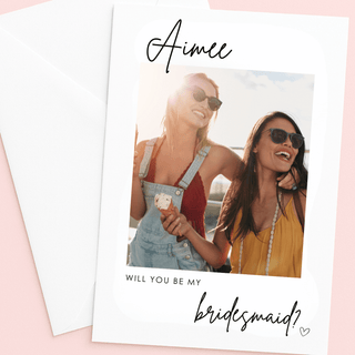 Personalised Bridal Party Photo Post Card