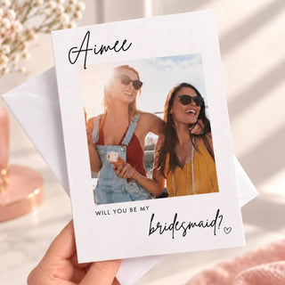 Personalised Bridal Party Photo Post Card