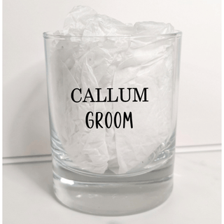 Personalised Bridal Whiskey Glass