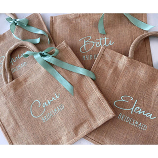 Personalised Burlap Tote Bags
