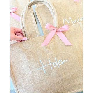 Personalised Burlap Tote Bags