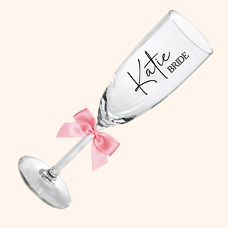 Personalised Champagne Flute - Tying the Knot
