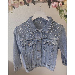 Personalised Children's Pearl Denim Jacket