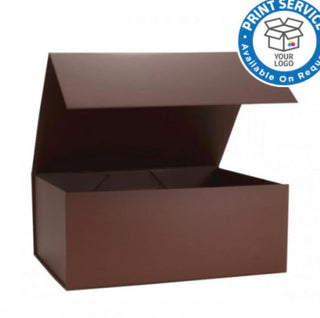 Personalised Chocolate Brown Gift Box with Magnetic Closure