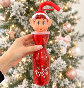 Personalised Christmas Elf Bottle