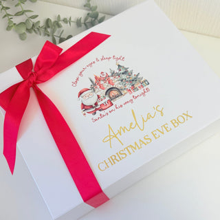 Personalised Christmas Eve Ribbon Box