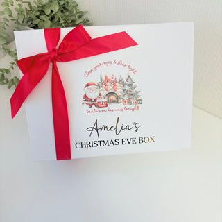 Personalised Christmas Eve Ribbon Box