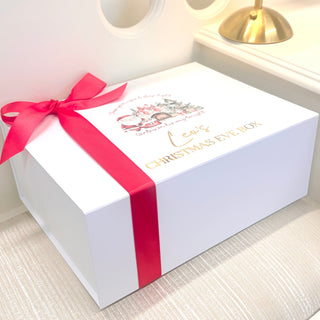 Personalised Christmas Eve Ribbon Box