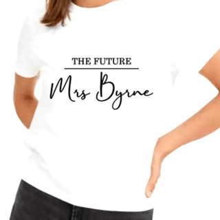 Personalised Future Mrs Tshirt - Luxe Range