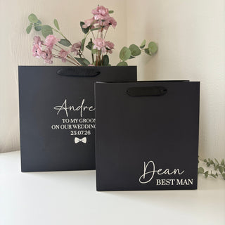 Personalised Gift Bag - Large Black