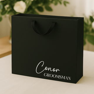 Personalised Gift Bag - Large Black