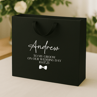 Personalised Gift Bag - Large Black