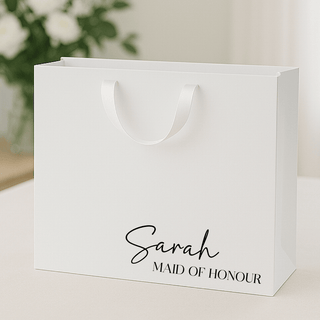Personalised Gift Bag - Large White