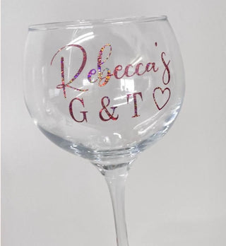 Personalised Gin Glass