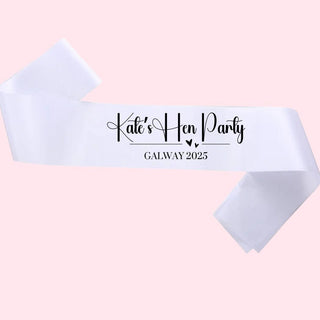 Personalised Hearts Sash