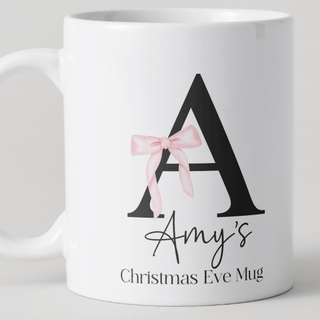 Personalised Initial Mug - Pink Bow
