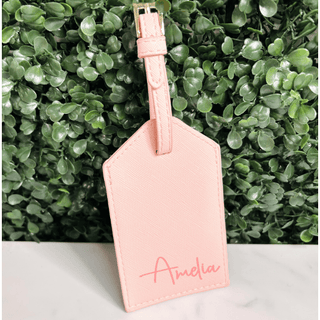 Personalised Luggage Tag - Pink