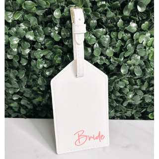 Personalised Luggage Tag - White