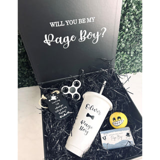 Personalised Page Boy Gift Box Set