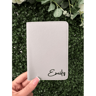 Personalised Passport Holder - Grey