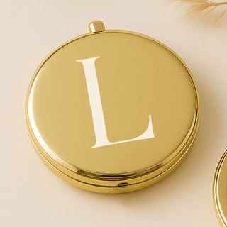 Personalised Pocket Mirror - Gold