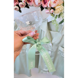 Personalised Ribbon Champagne Coupe