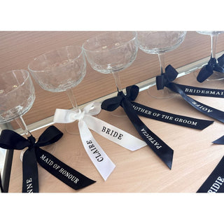 Personalised Ribbon Champagne Coupe