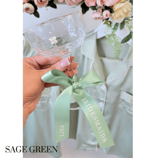 Personalised Ribbon Champagne Coupe