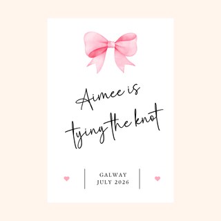 Personalised Sticker - Tying The Knot