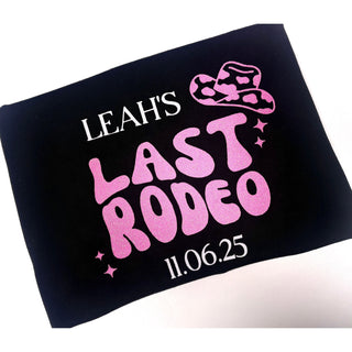 Personalised T-shirt - Sparkly Last Rodeo