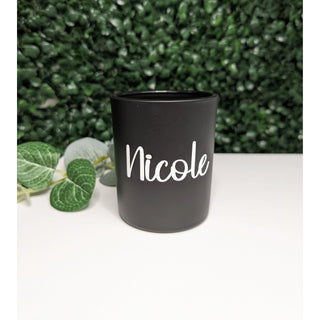Personalised Tealight Holder - Black