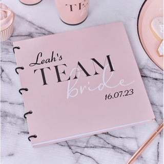Personalised Team Bride Hen Party Guest Book