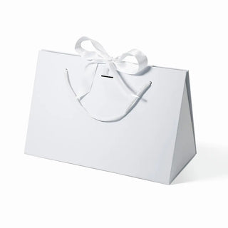 Personalised Triangle Shaped Gift Bag - Large White