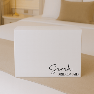 Personalised White Gift Box with Magnetic Closure