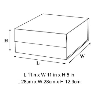 Personalised White Gift Box with Ribbon Tie