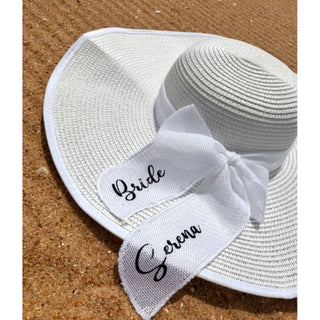 Personalised White Sun Hat