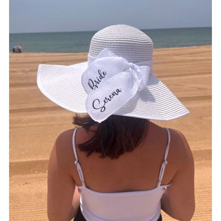 Personalised White Sun Hat
