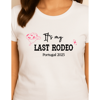 Personalised White T-shirt - Last Rodeo