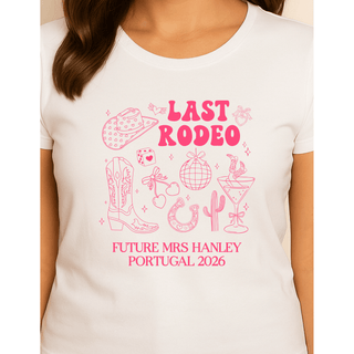Personalised White T-shirt - Last Rodeo
