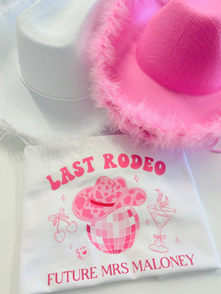 Personalised White T-shirt - Last Rodeo