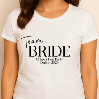 Personalised White T-shirt - The Classic