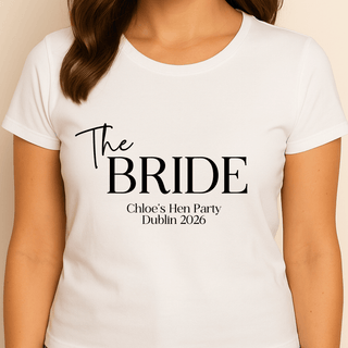 Personalised White T-shirt - The Classic