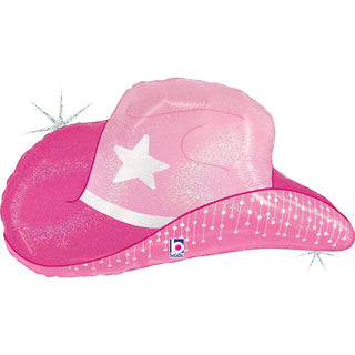 Pink Cowgirl Hat Balloon - 26inch