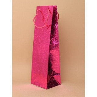 Pink Holographic Bottle Bag 34 x 10 x 9cm
