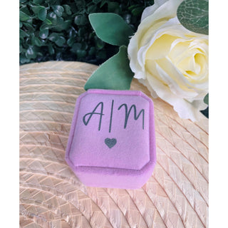 Personalised Single Ring Box - Pink