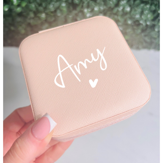 Personalised Jewellery Box - Pink/Peach