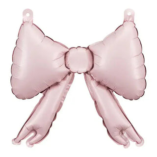 Powder Pink Bow Foil Balloons Garland