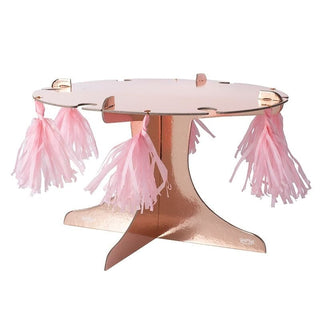 Rose Gold Cake Stand with Drinks Holders