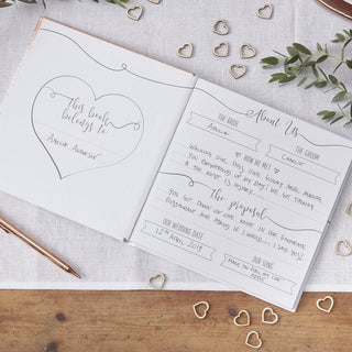 Rose Gold Foiled Wedding Planner