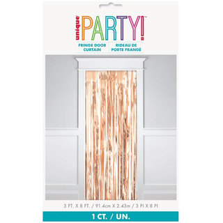 Rose Gold Fringe Door Curtain